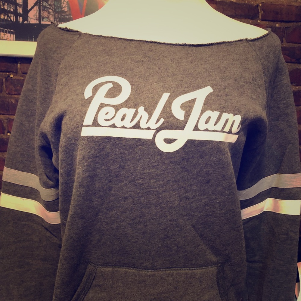 Pearl Jam Off the Shoulder Sweatshirt